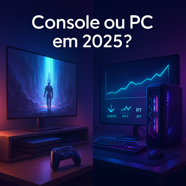Console ou PC em 2025? O guia definitivo de custo x desempenho
