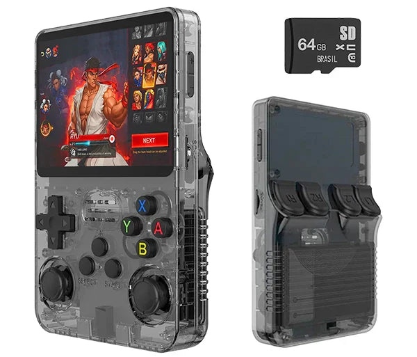 Portátil R36S™ Original - 21.500 Jogos de 20+ Consoles