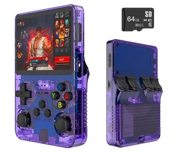 Portátil R36S™ Original - 21.500 Jogos de 20+ Consoles